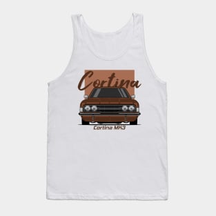 Front Brown Cortina MK3 Classic Tank Top